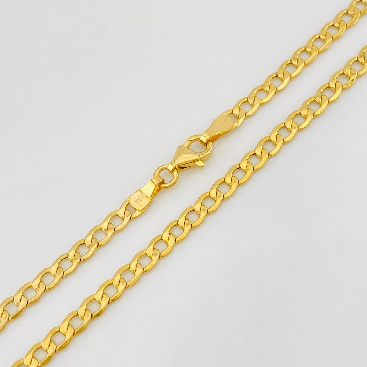 Cadena Cubana 6.05g / 60cm / 3.4mm Oro Amarillo 18K