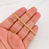 Pulso Chino 4.2g / 19cm / 3.2mm Oro Amarillo 18K