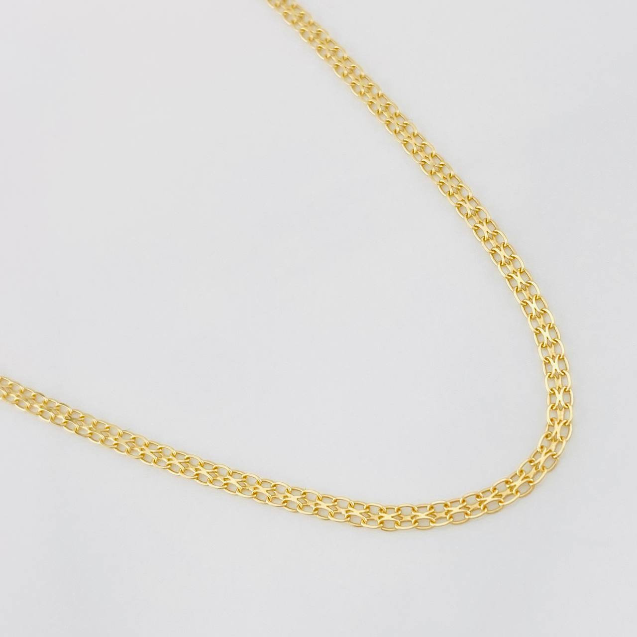 Cadena China 3.35g / 50cm / 2.2mm Oro Amarillo 18K
