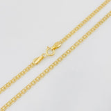 Cadena China 3.35g / 50cm / 2.2mm Oro Amarillo 18K