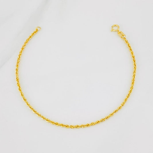 Pulso Lazo 0.8g / 17.5cm / 1.9mm Oro Amarillo 18K