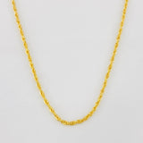 Cadena Lazo 0.85g / 45cm / 1.2mm Oro Amarillo 18K
