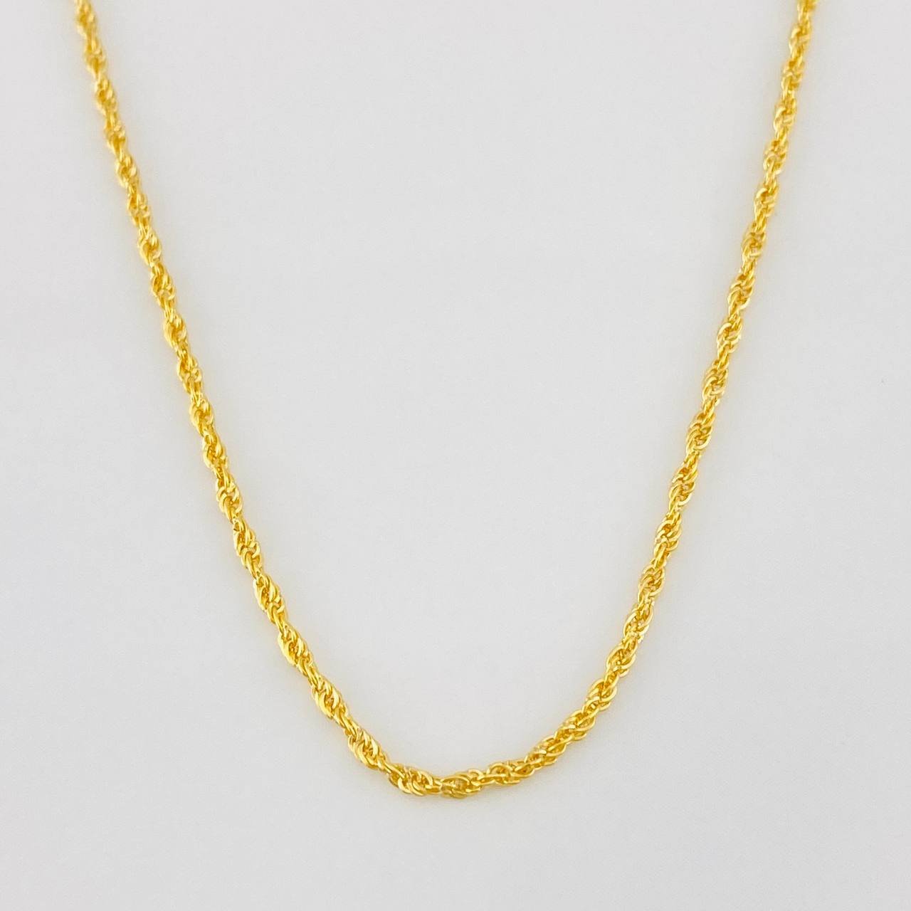 Cadena Lazo 0.9g / 50cm / 1.1mm Oro Amarillo 18K