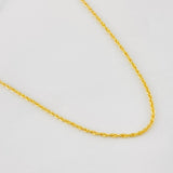 Cadena Lazo 0.9g / 50cm / 1.2mm Oro Amarillo 18K