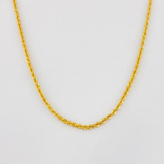 Cadena Lazo 2.15g / 60cm / 1.6mm Oro Amarillo 18K