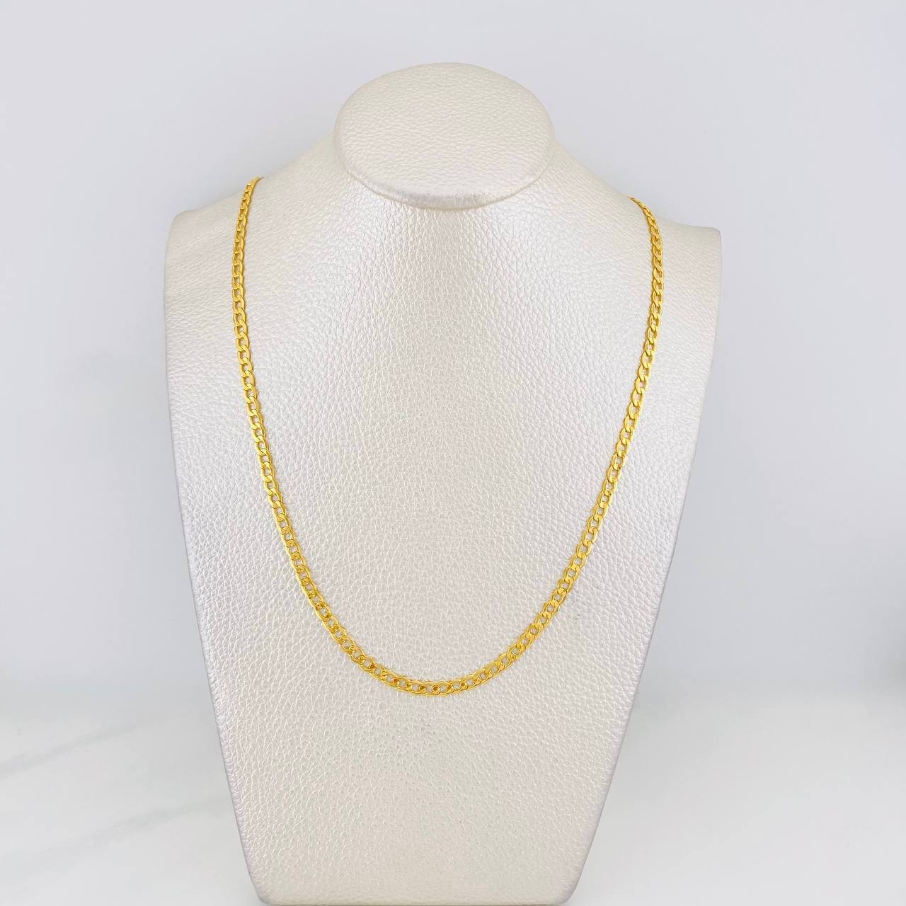 Cadena Cubana 6.05g / 60cm / 3.4mm Oro Amarillo 18K