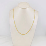 Cadena China 3.35g / 50cm / 2.2mm Oro Amarillo 18K