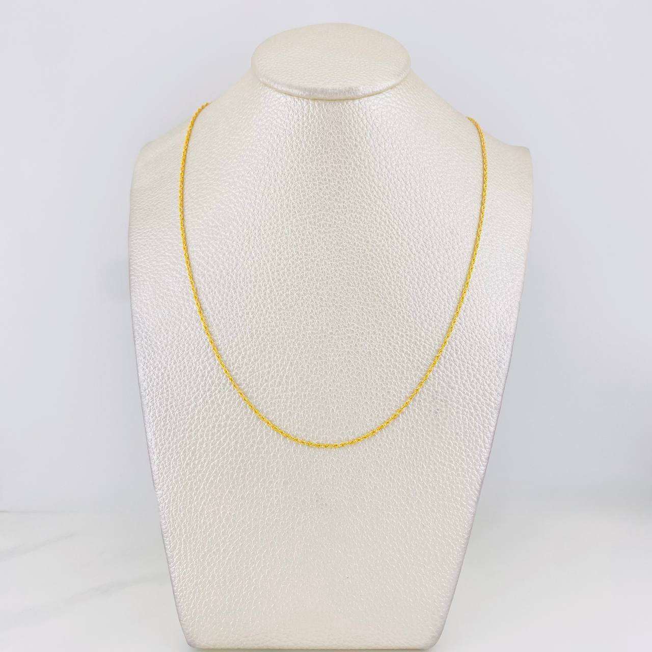 Cadena Lazo 0.9g / 50cm / 1.1mm Oro Amarillo 18K