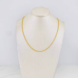 Cadena Lazo 1.35g / 40cm / 1.5mm Oro Amarillo 18K