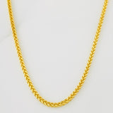 Cadena Franco 6.8g / 60cm / 2mm Oro Amarillo 18K