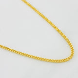 Cadena Franco 6.8g / 60cm / 2mm Oro Amarillo 18K