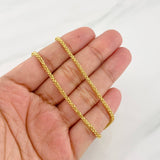 Cadena Franco 6.8g / 60cm / 2mm Oro Amarillo 18K