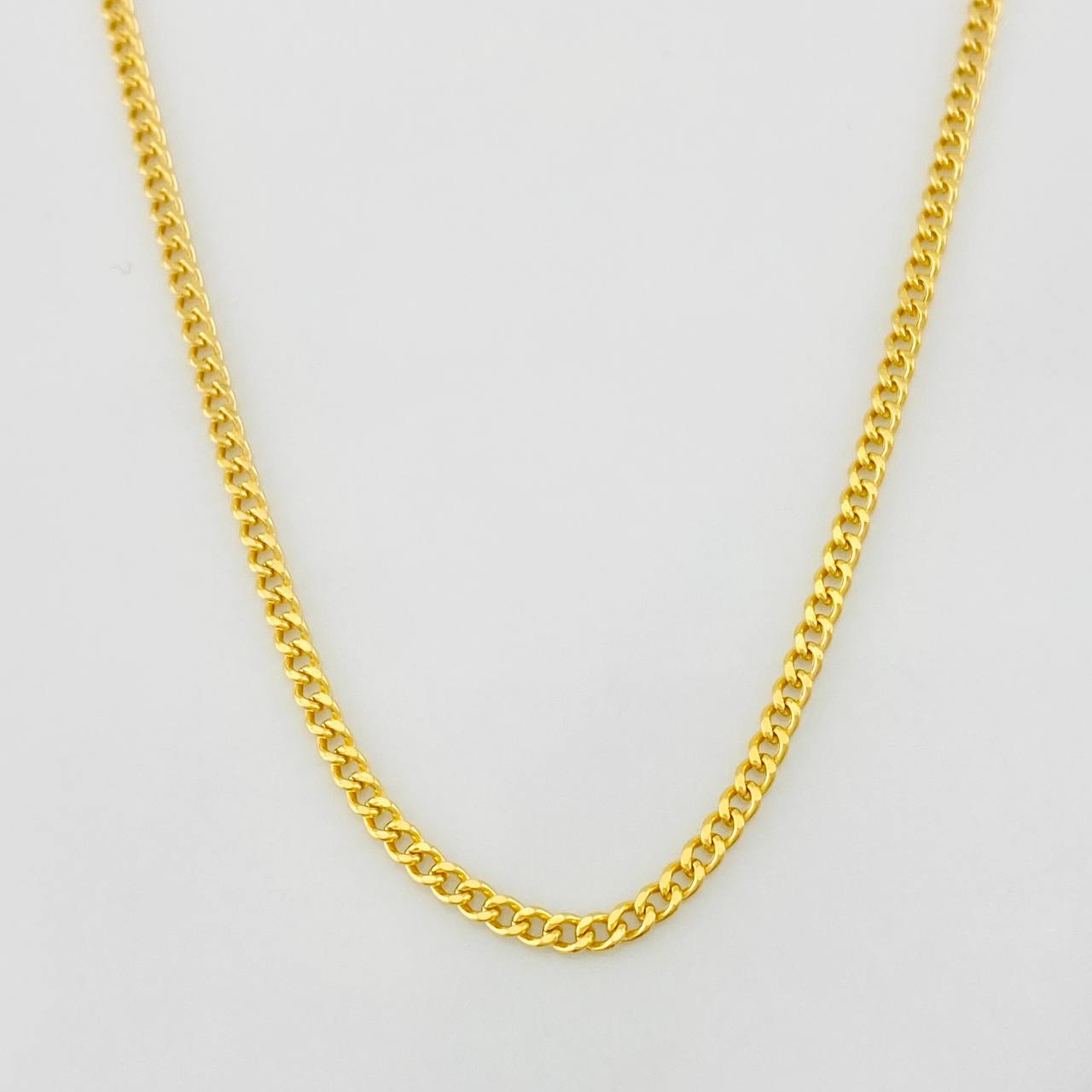 Cadena Cubana 4.05g / 60cm / 2.1mm Oro Amarillo 18K
