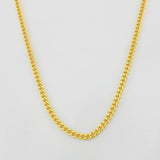 Cadena Cubana 4.05g / 60cm / 2.1mm Oro Amarillo 18K