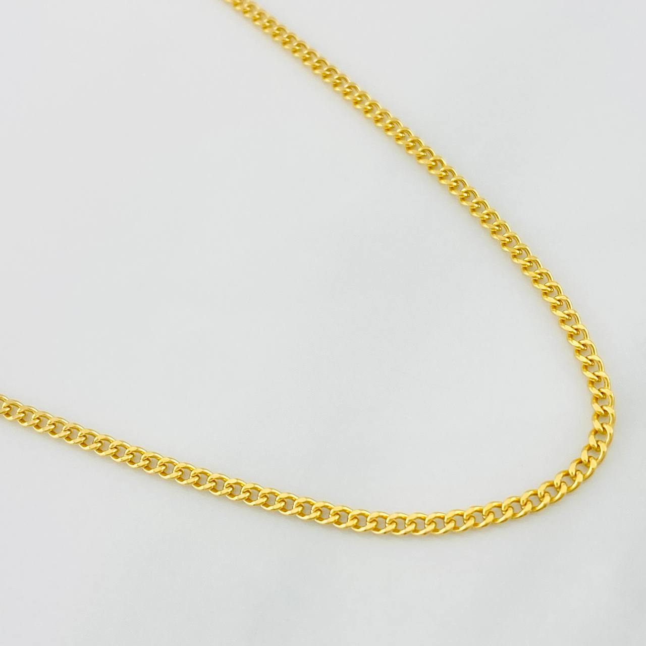 Cadena Cubana 4.05g / 60cm / 2.1mm Oro Amarillo 18K