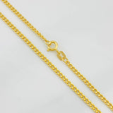 Cadena Cubana 4.05g / 60cm / 2.1mm Oro Amarillo 18K