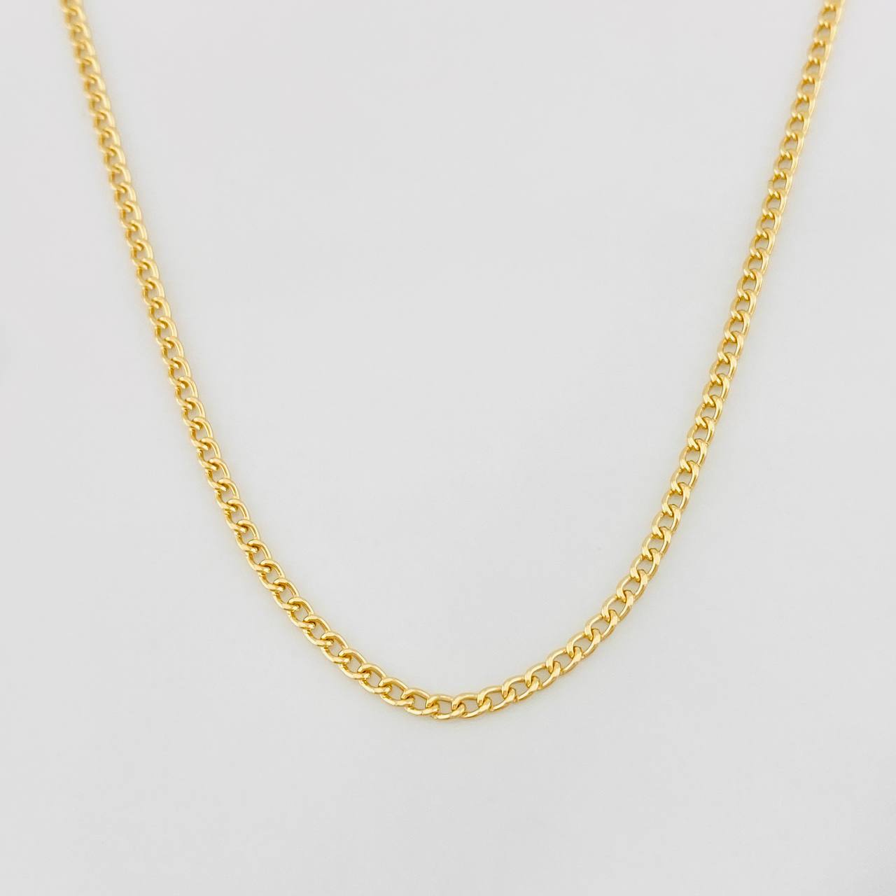 Cadena Cubana 2g / 45cm / 1.7mm Oro Amarillo 18K