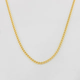 Cadena Cubana 2g / 45cm / 1.7mm Oro Amarillo 18K