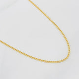 Cadena Cubana 2g / 45cm / 1.7mm Oro Amarillo 18K