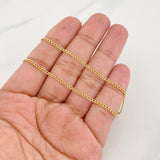 Cadena Cubana 2g / 45cm / 1.7mm Oro Amarillo 18K