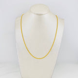Cadena Cubana 4.05g / 60cm / 2.1mm Oro Amarillo 18K