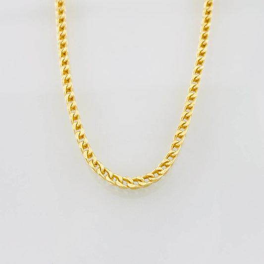 Cadena Franco 7.7g / 60cm / 1.95mm Oro Amarillo 18K