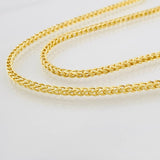 Cadena Franco 7.7g / 60cm / 1.95mm Oro Amarillo 18K