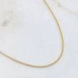 Cadena Franco 2.15gr / 45cm / Dos Oros Amarillo Blanco +3 18K