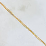 Cadena Franco 2.15gr / 45cm / Dos Oros Amarillo Blanco +3 18K