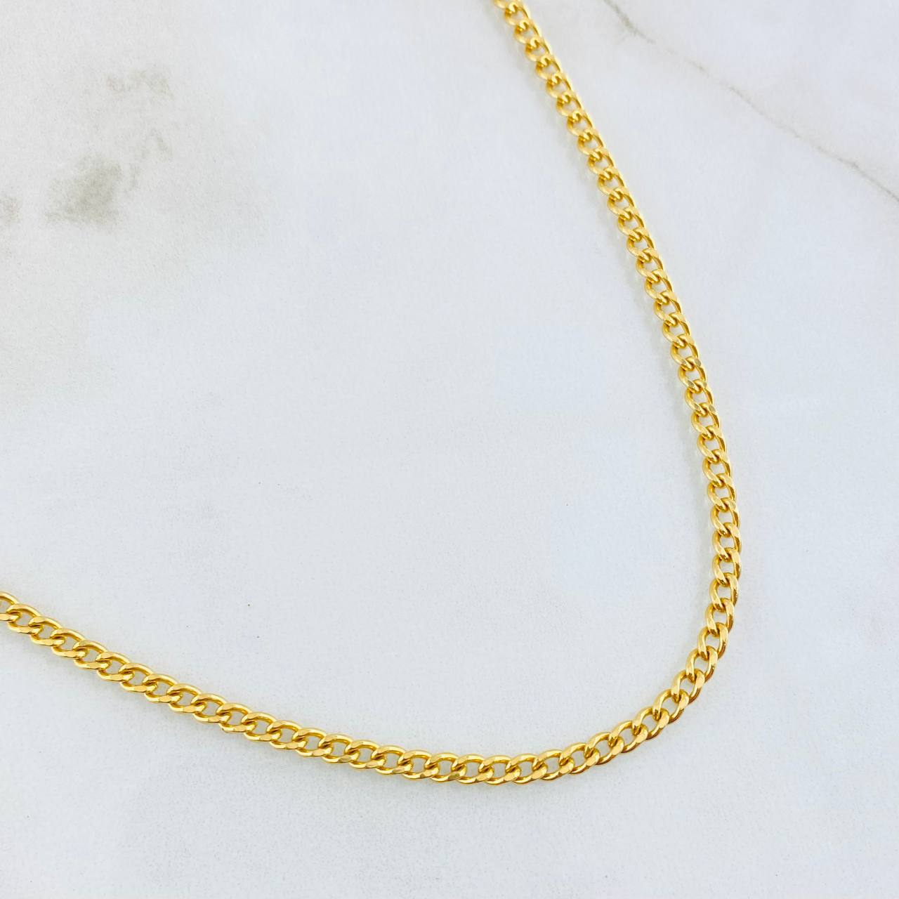 Cadena Cubana 7.75gr / 60cm / Oro Amarillo +1 18K