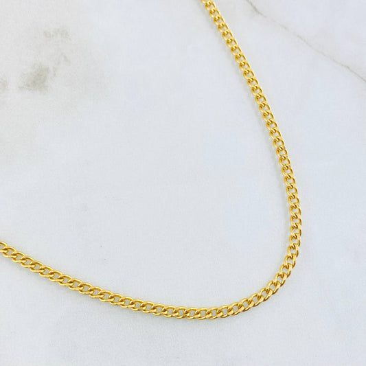 Cadena Cubana 7.75gr / 60cm / Oro Amarillo +1 18K