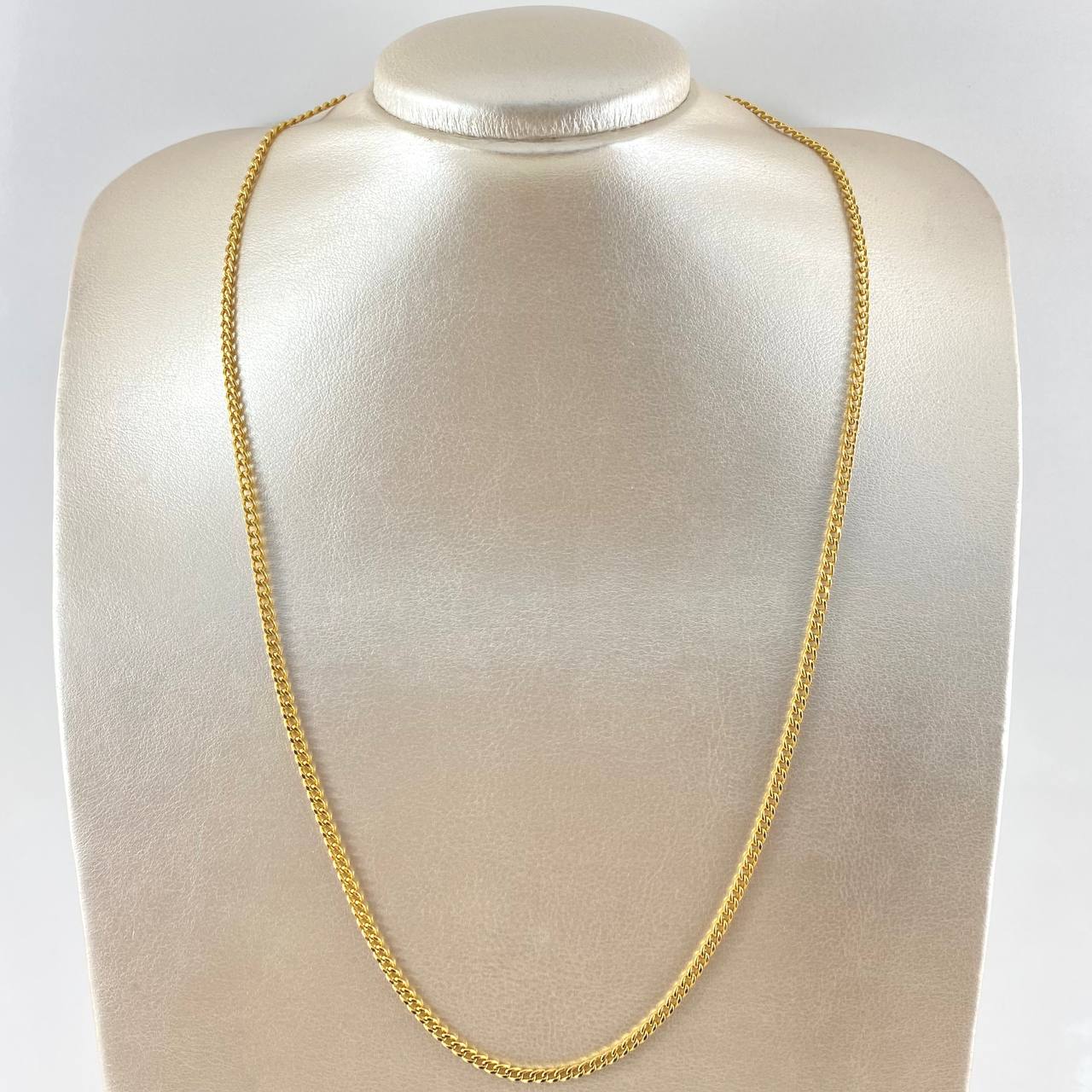 Cadena Cubana 7.75gr / 60cm / Oro Amarillo +1 18K