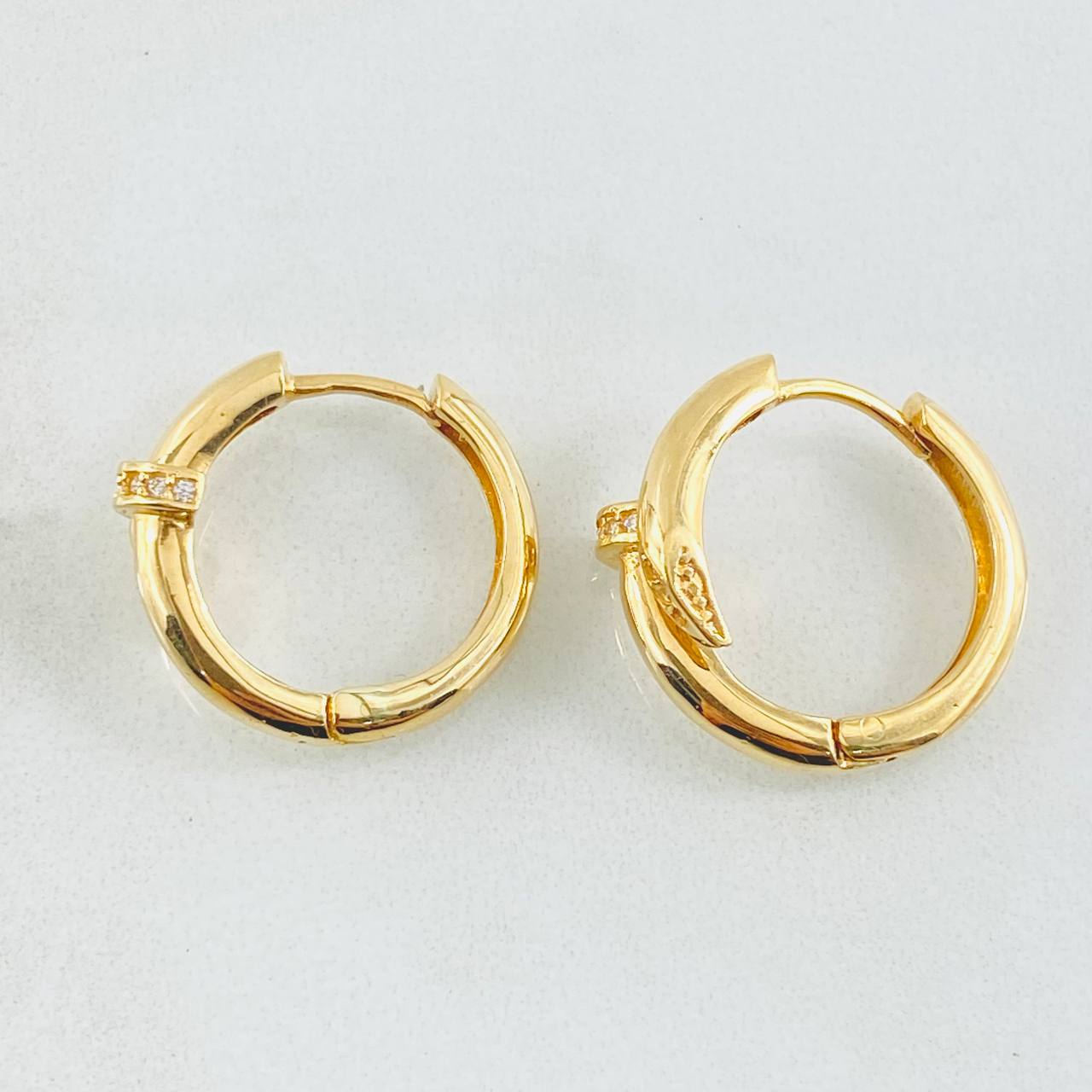 Candongas Clavo 5.15gr / 1.8cm / Oro Amarillo 18K