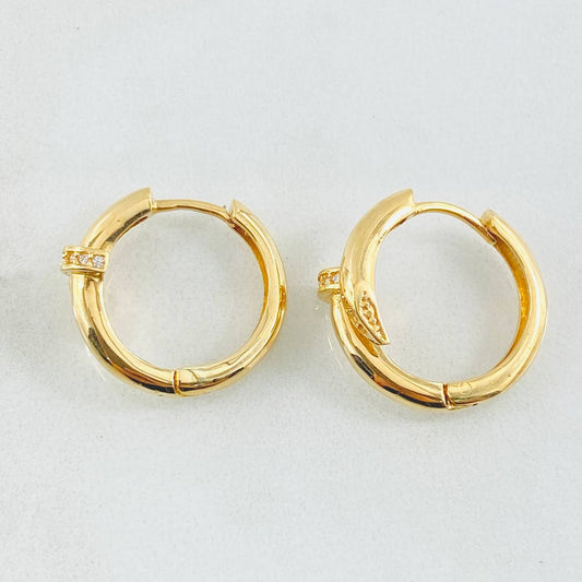 Candongas Clavo 5.15gr / 1.8cm / Oro Amarillo 18K