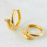 Candongas Clavo 5.15gr / 1.8cm / Oro Amarillo 18K