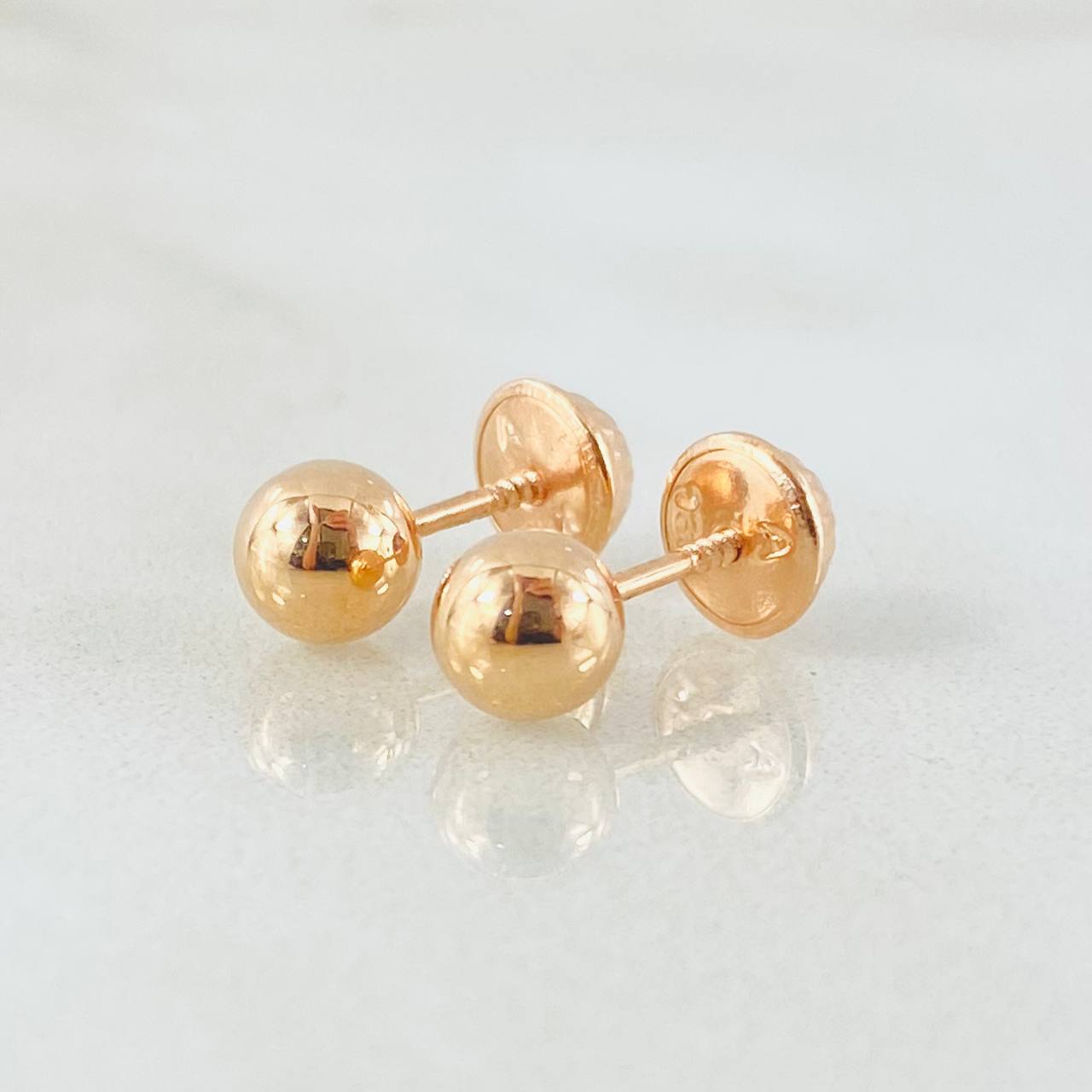 Topos Bola 0.55gr / Oro Rosa 18K