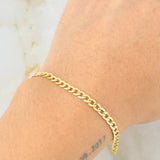 Pulso Cubano 1.65gr / 20cm / Oro Amarillo +1 18K ©