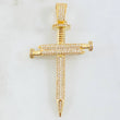 Dije Cruz Clavos 8.65gr / 6cm / Oro Amarillo 18K ©