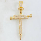 Dije Cruz Clavos 8.65gr / 6cm / Oro Amarillo 18K ©
