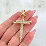 Dije Cruz Clavos 8.65gr / 6cm / Oro Amarillo 18K ©