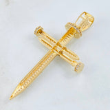 Dije Cruz Clavos 8.65gr / 6cm / Oro Amarillo 18K ©