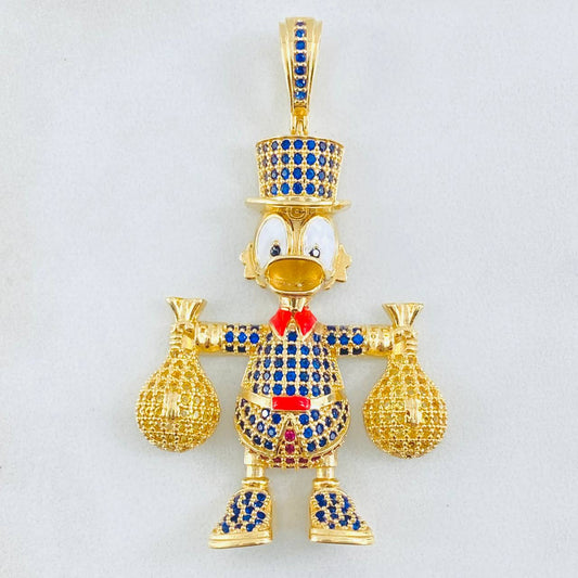 Dije Pato Bolsas Dinero 13.15gr / 5.5cm / Oro Amarillo 18K ©