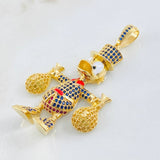 Dije Pato Bolsas Dinero 13.15gr / 5.5cm / Oro Amarillo 18K ©