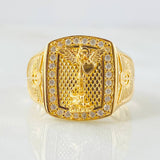 Anillo San Miguel Espada Sagrada 7.6gr / T11 / Oro Amarillo 18K ©