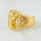 Anillo San Miguel Espada Sagrada 7.6gr / T11 / Oro Amarillo 18K ©