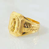 Anillo Virgen Guadalupe Espiga Lineal 6.65gr / T10 1/2 / Oro Amarillo 18K ©