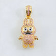 Dije Conejo Sonriente 6.15gr / 3.4cm / Dos Oros Amarillo Blanco 18K ©