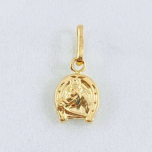 Dije Herradura Caballo 0.65gr / 1.9cm / Oro Amarillo 18K ©