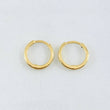 Candongas Carril Liso 1gr / 1cm / Oro Amarillo 18K *