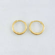 Candongas Carril Liso 0.95gr / 1cm / Oro Amarillo 18K